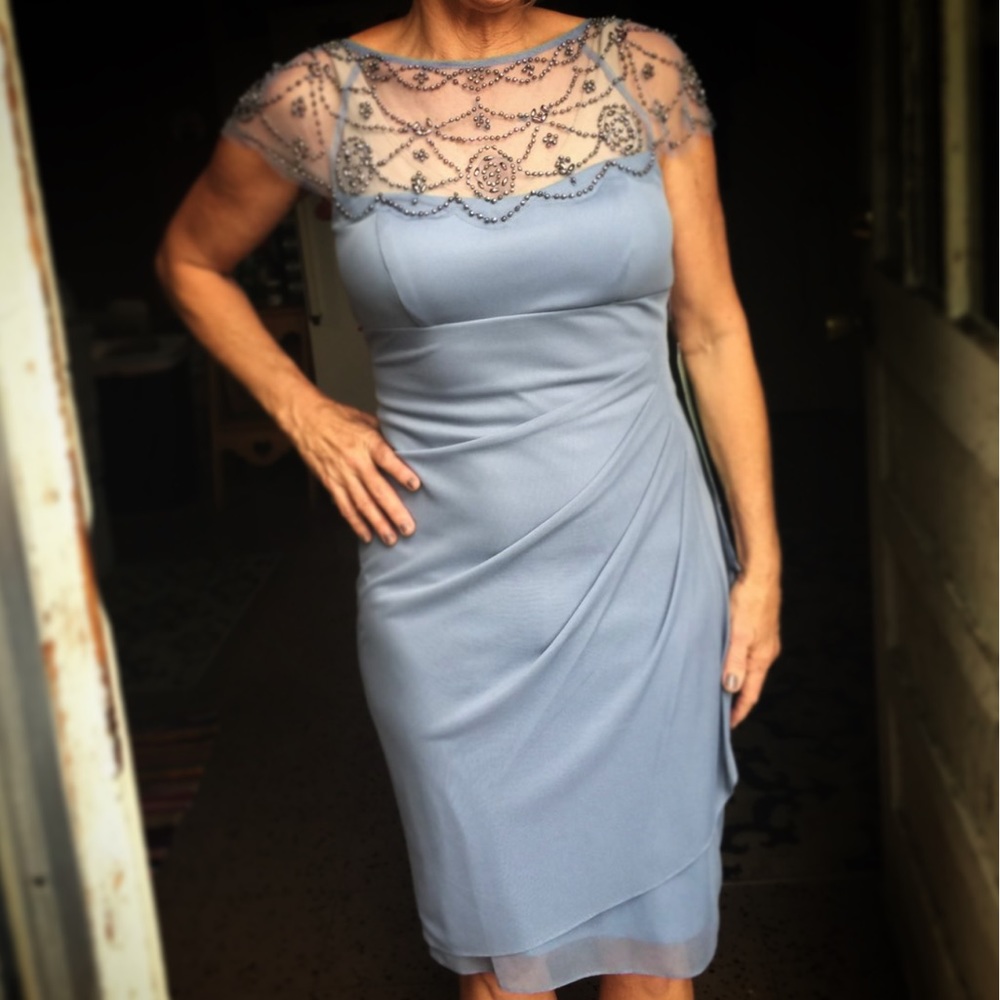 Gorgeous stormy blue formal dress, size 4